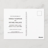 Het moderne Manuscript bewaart het Verloving van d Briefkaart (Achterkant)