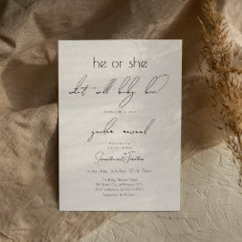 Het moderne Manuscript Geslacht onthult Baby showe Kaart