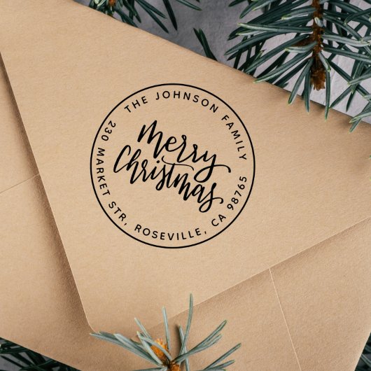 Het moderne Manuscript het Vroegere Adres van de T Zelfinktende Stempel