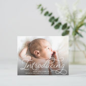 Het moderne Manuscript introduceren van de Foto's  Briefkaart (Staand voorkant)