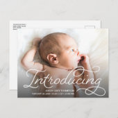 Het moderne Manuscript introduceren van de Foto's  Briefkaart (Voorkant / Achterkant)