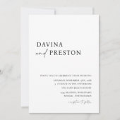 Het moderne Manuscript Moderne Eenvoudige Fotobrui Kaart (Voorkant)