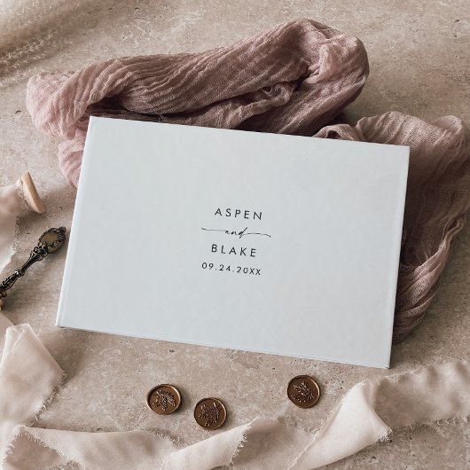 Het moderne Manuscript Monogram Weddenschap Boek