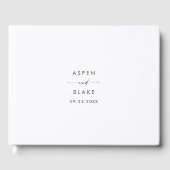 Het moderne Manuscript Monogram Weddenschap Boek (Voorkant)