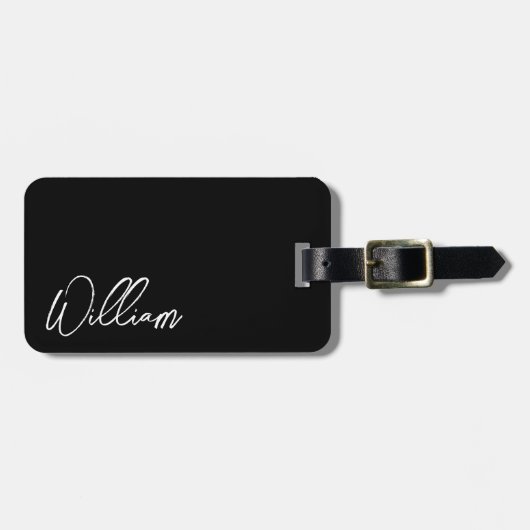 Het moderne Manuscript Persoonlijke Bagagelabel va (Voorkant horizontaal)