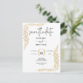 Het moderne Manuscript sparen de Datum Briefkaart (Staand voorkant)