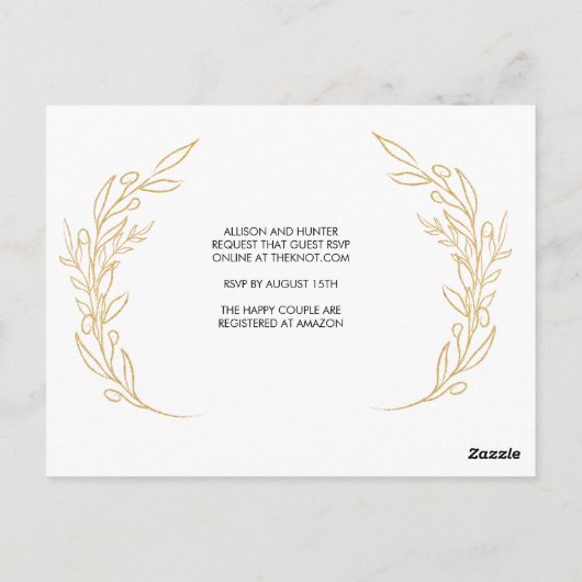 Het moderne Manuscript sparen de Datum Briefkaart (Achterkant)