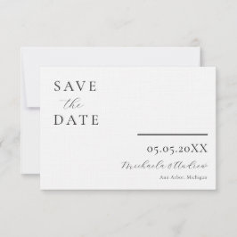 Het moderne Manuscript sparen de Datum, Foto op de Save The Date