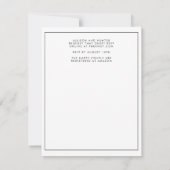 Het moderne Manuscript sparen de Datum Kaart (Achterkant)