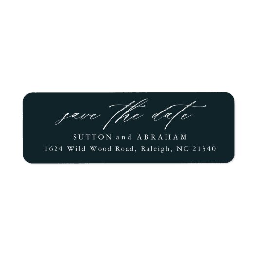 Het moderne Manuscript sparen het Adres van de Ter Etiket (Voorkant)