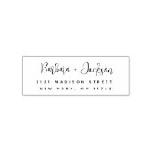 Het moderne Manuscript Stijlvolle Adres van de Ter Zelfinktende Stempel (Design)