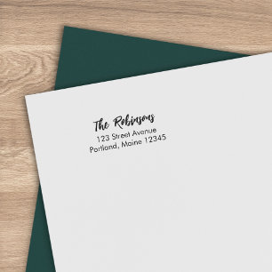 Het moderne Manuscript van de Borstel Achternaam v Zelfinktende Stempel