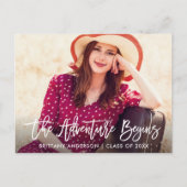 Het moderne Manuscript van de Borstel het Avontuur Briefkaart (Voorkant)