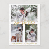 Het moderne Manuscript van de Borstel sparen Datum Briefkaart (Voorkant)