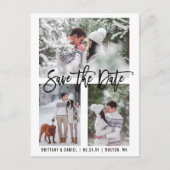 Het moderne Manuscript van de Borstel sparen Datum Briefkaart (Voorkant)