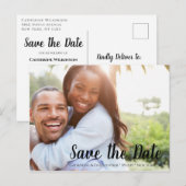 Het moderne Manuscript van de Borstel sparen de Bi Briefkaart (Voorkant / Achterkant)