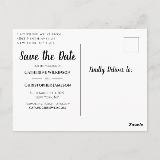 Het moderne Manuscript van de Borstel sparen de Bi Briefkaart (Achterkant)