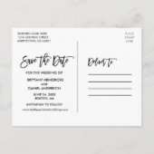 Het moderne manuscript van de Borstel sparen de Fo Briefkaart (Achterkant)