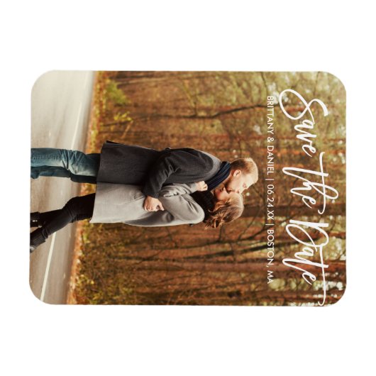 Het moderne Manuscript van de Borstel sparen de Fo Magneet (Horizontaal)