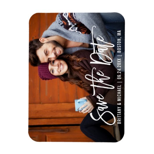 Het moderne Manuscript van de Borstel sparen de Fo Magneet (Verticaal)