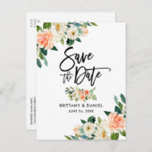 Het moderne Manuscript van de Borstel sparen de Ko Aankondigingskaart (Voorkant / Achterkant)