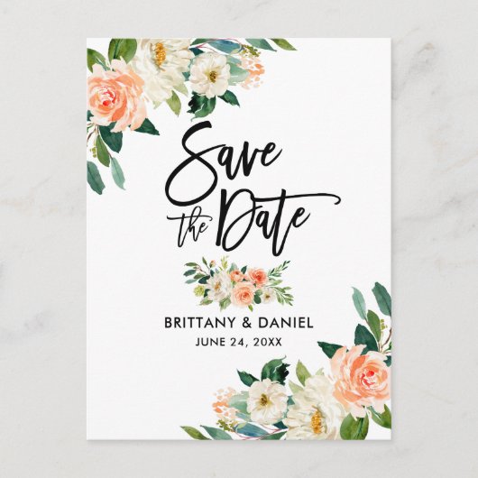 Het moderne Manuscript van de Borstel sparen de Ko Aankondigingskaart (Voorkant)