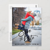 Het moderne Manuscript van de Borstel sparen het V Briefkaart (Voorkant / Achterkant)