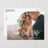 Het moderne Manuscript van de Borstel sparen Onze  Briefkaart (Voorkant / Achterkant)