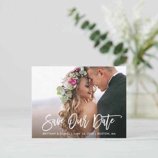 Het moderne Manuscript van de Borstel sparen Onze  Briefkaart (Staand voorkant)