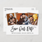 Het moderne Manuscript van de Borstel sparen Onze  Briefkaart (Voorkant / Achterkant)