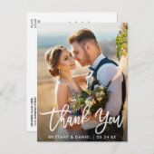 Het Moderne Manuscript van de Borstel van de Foto  Briefkaart (Voorkant / Achterkant)