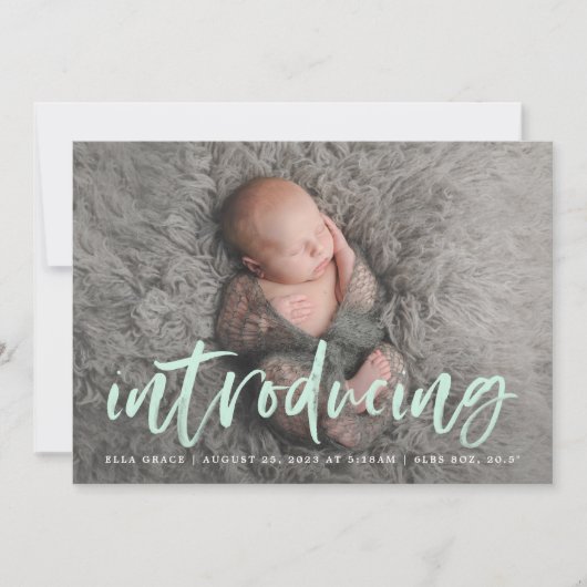 Het moderne Manuscript van de Borstel van de Munt Aankondiging (Voorkant)