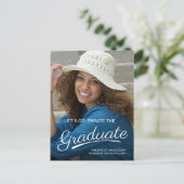 Het moderne Manuscript van de Borstel van het Afst Uitnodiging Briefkaart (Staand voorkant)