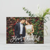 Het Moderne Manuscript van de Borstel van het huwe Bedankkaart (Staand voorkant)