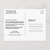Het moderne Manuscript van de Borstel verandert de Briefkaart (Achterkant)