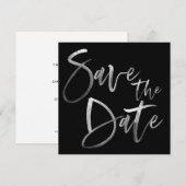 Het moderne Manuscript van de Calligrafie van de B Save The Date (Voorkant / Achterkant)