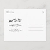 Het moderne Manuscript van de Foto Boho sparen het Aankondigingskaart (Achterkant)