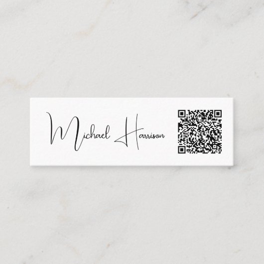 Het moderne Manuscript van de Handtekening van de  Mini Visitekaartje (Voorkant)