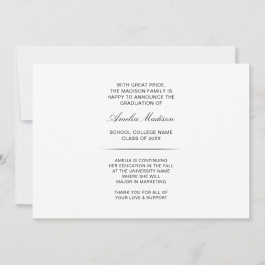 Het moderne Manuscript van de Ink van de Calligraf Aankondiging (Achterkant)