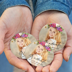 Het moderne Manuscript van de Ink van de Calligraf Ronde Button 7,6 Cm