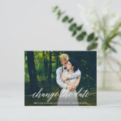 Het moderne Manuscript van de Kalligrafie verander Briefkaart (Staand voorkant)