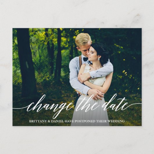 Het moderne Manuscript van de Kalligrafie verander Briefkaart (Voorkant)