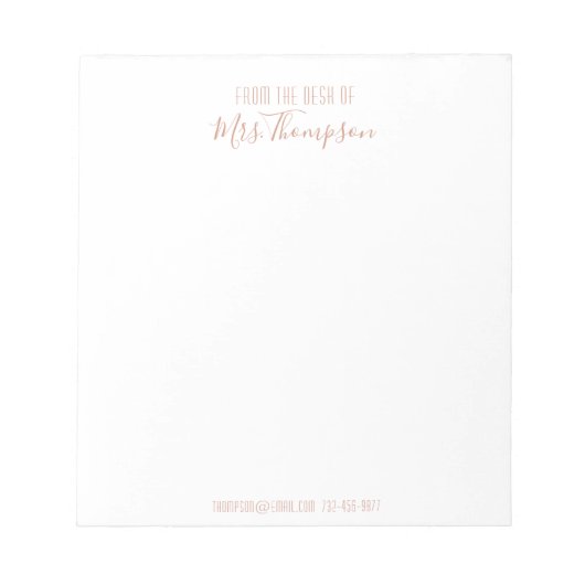 Het moderne Manuscript van de Naam van het Roos Go Notitieblok (Voorkant)