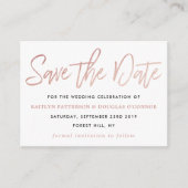 Het moderne Manuscript van de Roos Gold Foil spare Informatiekaartje (Voorkant)