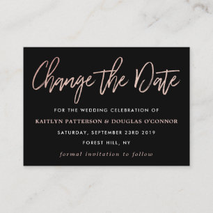 Het moderne Manuscript van de Roos Gold Foil veran Informatiekaartje