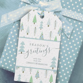 Het moderne Manuscript van de SEIZOEN van de Kerst Cadeaulabel