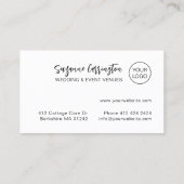 Het moderne Manuscript van de Typografie voegt Log Visitekaartje (Achterkant)