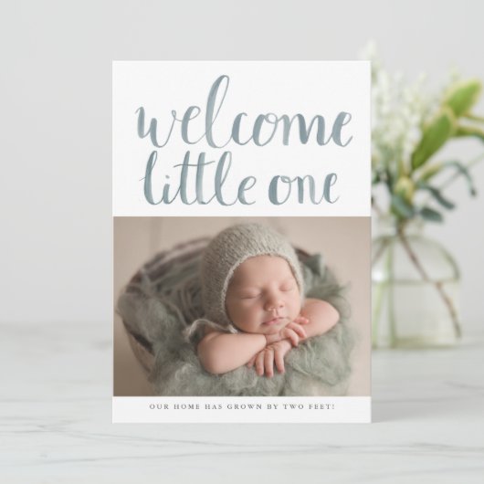 Het moderne Manuscript van de Waterverf Eenvoudige Aankondiging (Staand voorkant)