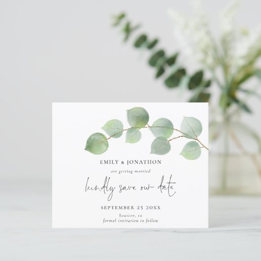 Het moderne Manuscript van Eucalyptus van de begro (Staand voorkant)