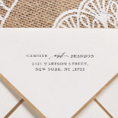 Het moderne Manuscript van het Adres van de Terugk Zelfinktende Stempel